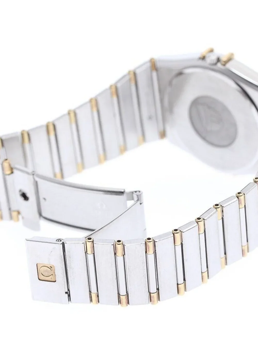 OMEGA Constellation YG bezel half bar gold Dial Quartz Men's Watch_968239